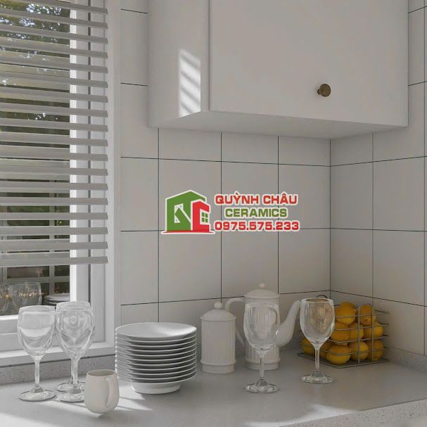 Gạch bông trắng mờ 20x20 xương đá trung quốc
