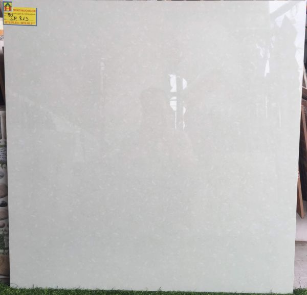 Gạch bóng kiếng 80x80 vân xà cừ trắng CMC 813LP 2682
