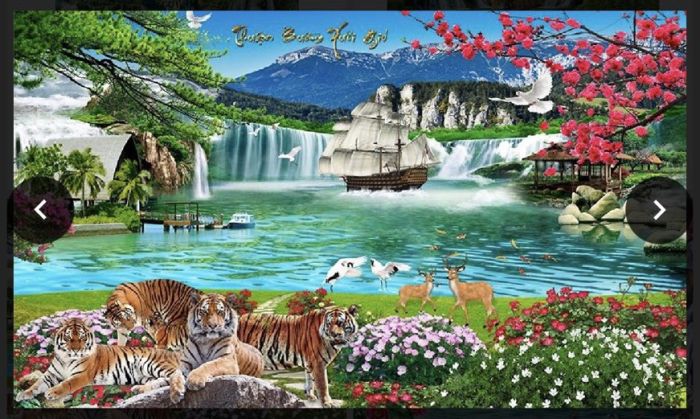 Gạch tranh thuận buồm xuôi gió 3D