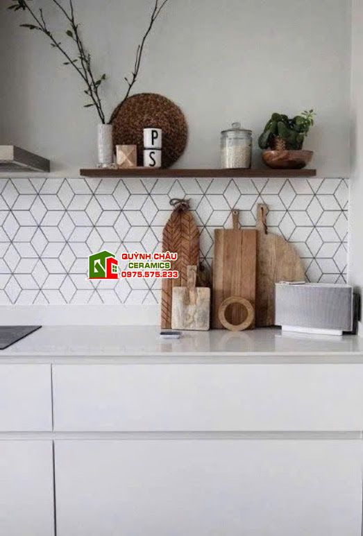 Gạch lục giác 200x230 ốp lát quán cafe trang trí 4215