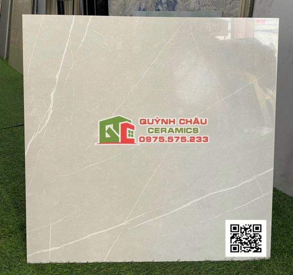 Gạch lát nền thạch bàn 60x60 vân xám gi bóng kiếng 4805