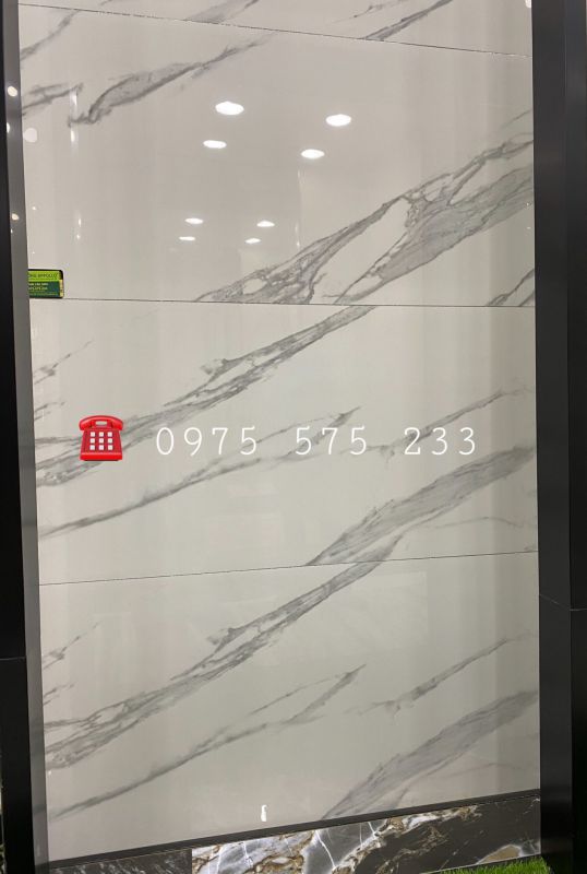 Gạch bóng kiếng 60x120 trắng vân mây đẹp tại kiên giang