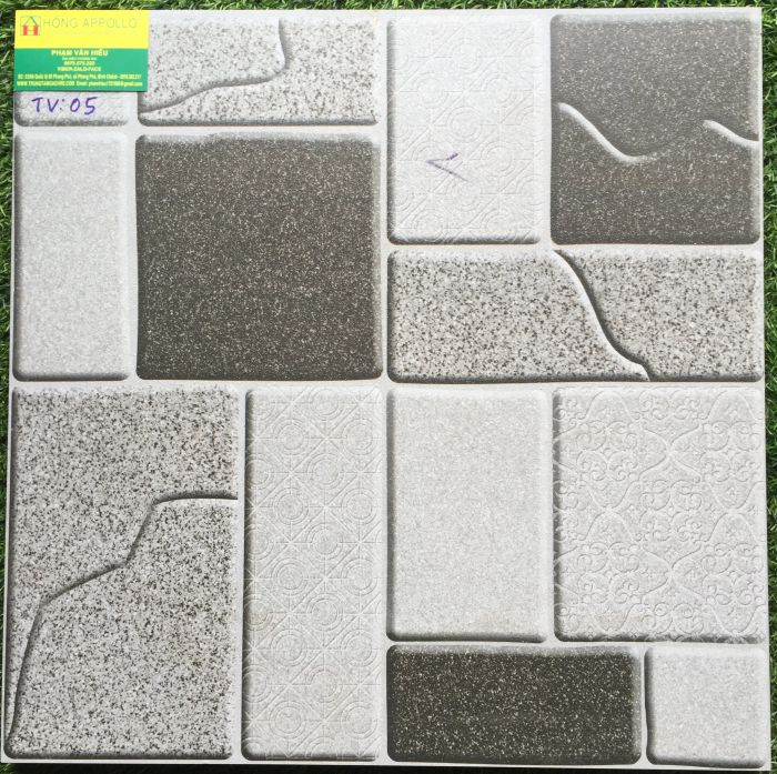 Gạch lát sân vườn sugar 50x50 vân đá, nhám