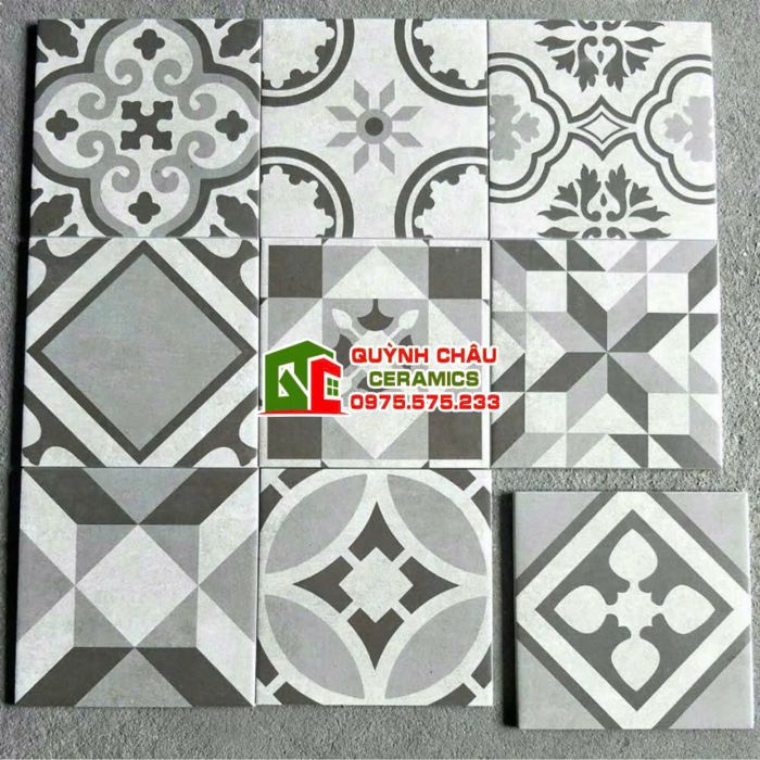 Gạch bông lát nền phòng khách 20x20 đẹp