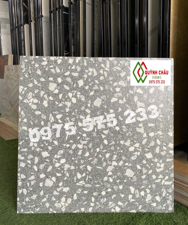 Gạch ấn độ 80x80 terrazzo hạt to vân đá mờ đẹp 4132