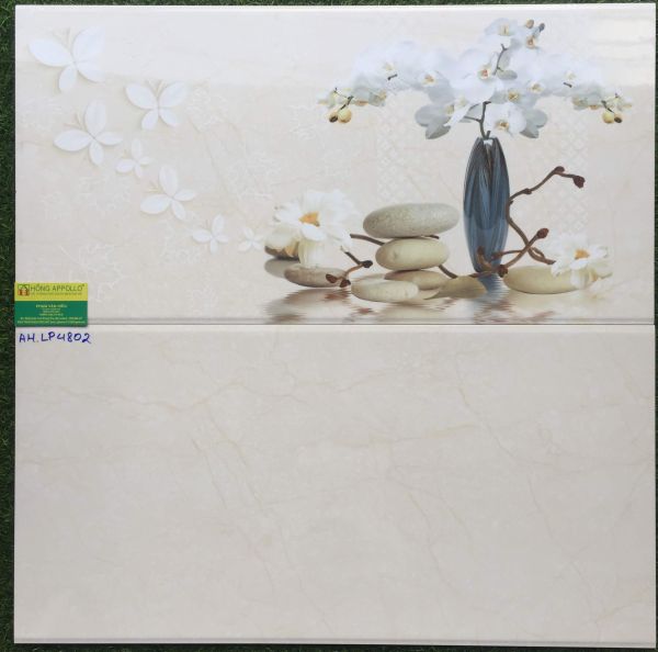 Mẫu gạch 40x80 CMC ốp tường phòng khách đẹp LP4802