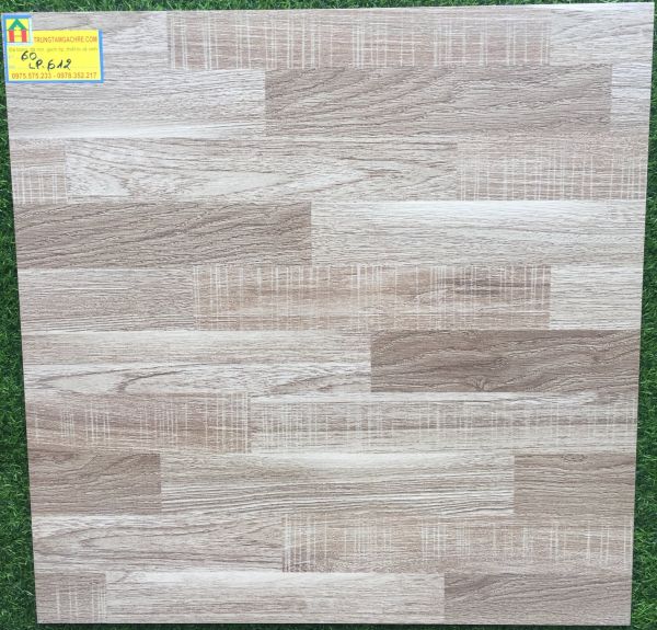 Gạch lát nền vân gỗ CMC 60x60 đá bóng kiếng toàn phần LP612 2754
