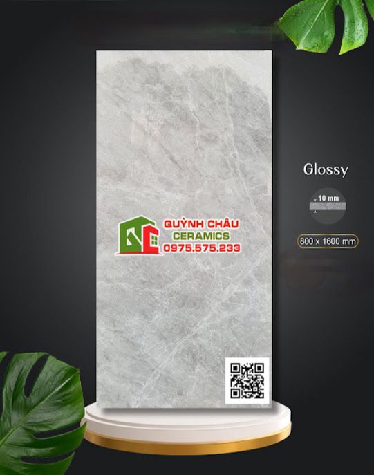 Gạch Apodio lát nền 80x160 ghi xám bạc đá bóng vi tinh 5263