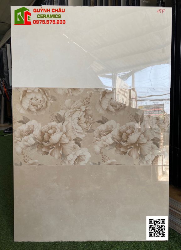 Gạch ốp tường 40x80 xương đá mỏng bóng kính apodio