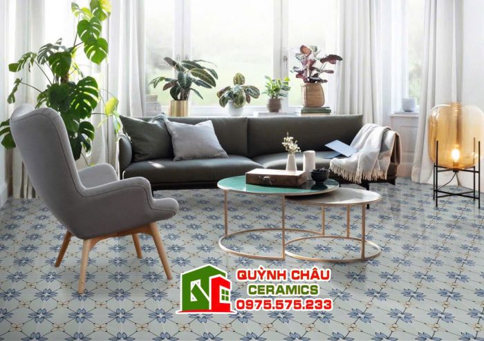 Gạch bông tạo màu giả cổ truyền thống 20x20 cm