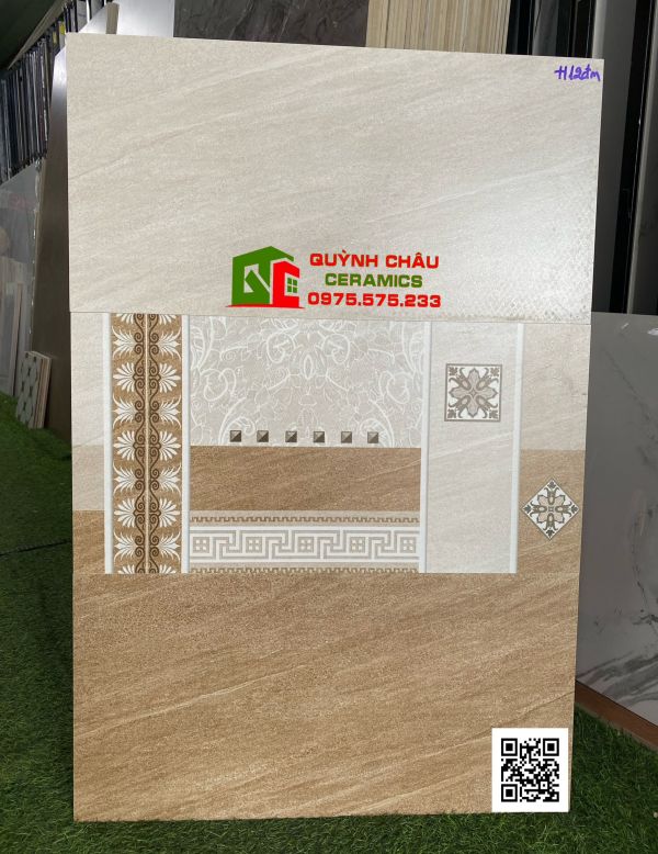 Gạch ốp lát 30x60 đá mờ men mịn vàng kem đẹp sang trọng 4841