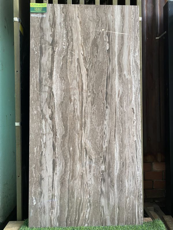 Gạch nhập khẩu 60x120 vân giả gỗ cổ điển xám bóng kiếng đẹp