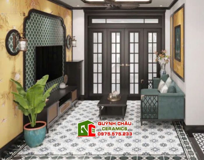 Gạch 60x60 bông mờ hoa văn tinh xảo đẹp 3006