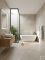 Gạch trung quốc 60x120 Travertine giả đá ghép màu vàng be