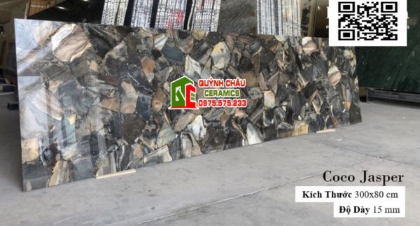 Đá khổ lớn ấn độ 80x300 giả vân đá đẹp siêu bóng