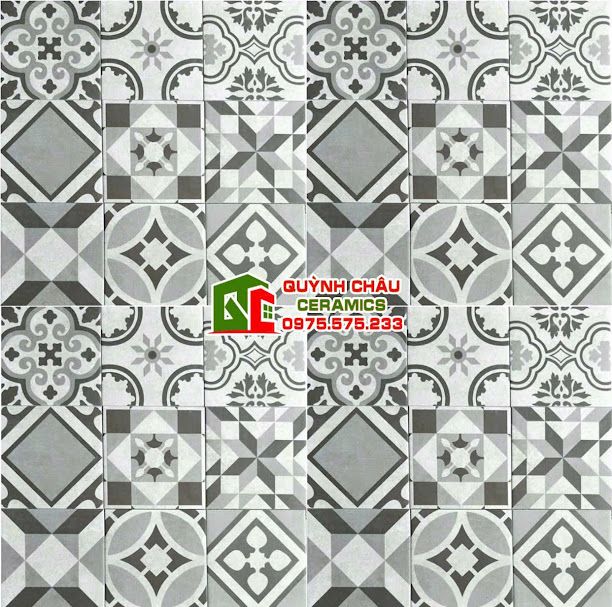 Gạch bông 20x20 hoa văn mix đẹp ấn tượng