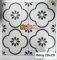 Gạch hoa mai nền trắng cánh đen 20x20 cm