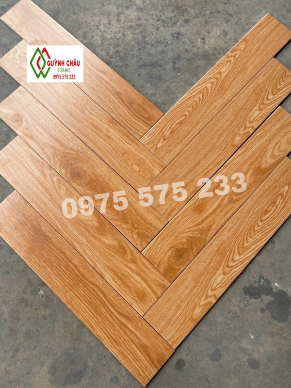 Cách lát gạch giả gỗ xương cá 15x80 đẹp