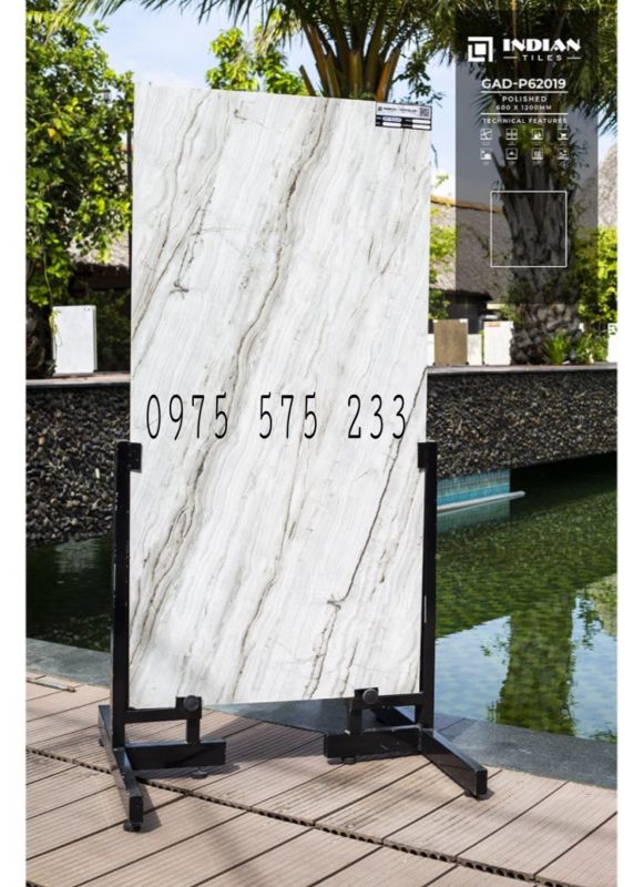 Gạch nhập khẩu india bóng kính 60x120 trắng vân xám đẹp 19