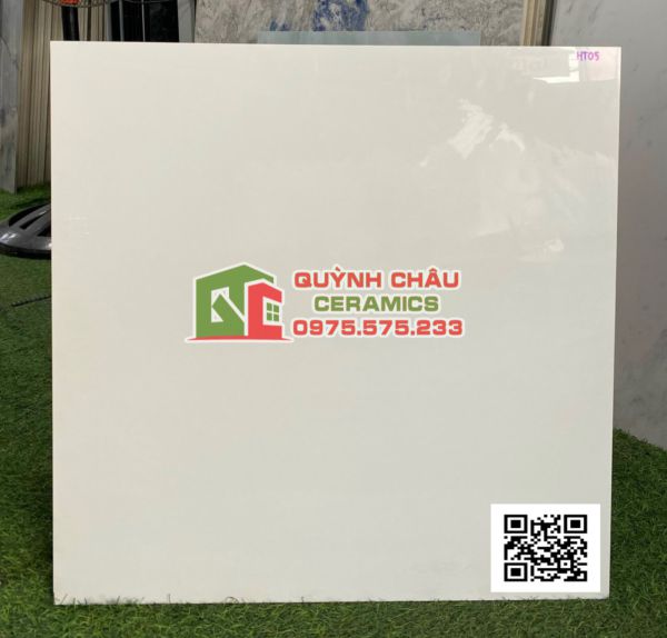 Gạch thạch bàn 60x60 trắng tinh trơn bóng kiếng 4810