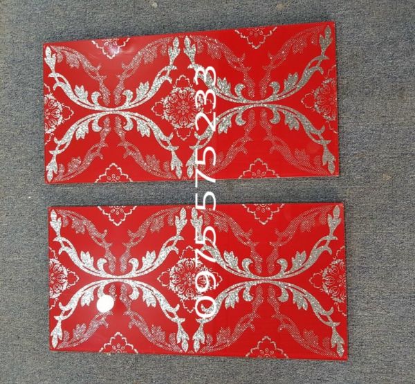 Gạch trang trí điểm nhấn 30x60 khắc nhũ bạc bóng kính cao cấp