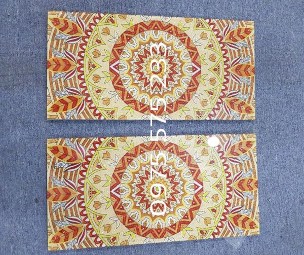 Gạch điểm trống đồng trang trí 30x60 khắc kim tuyến nhũ vàng cao cấp