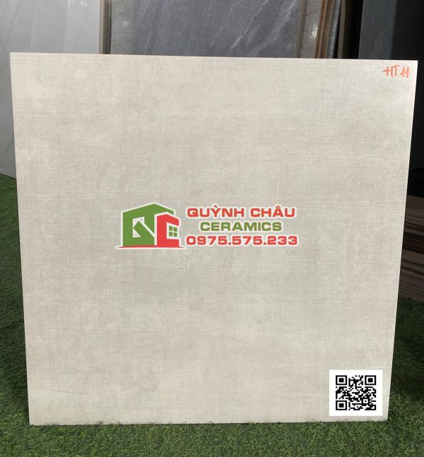 Gạch viglacera 60x60 men mờ hiệu ứng giả sợi vải