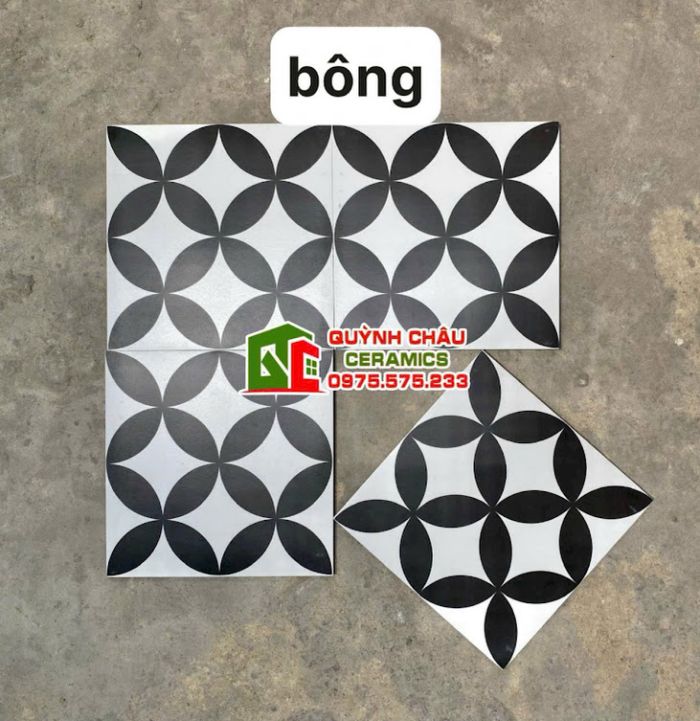 Gạch bông 30x30 hoạ tiết đồng tiền