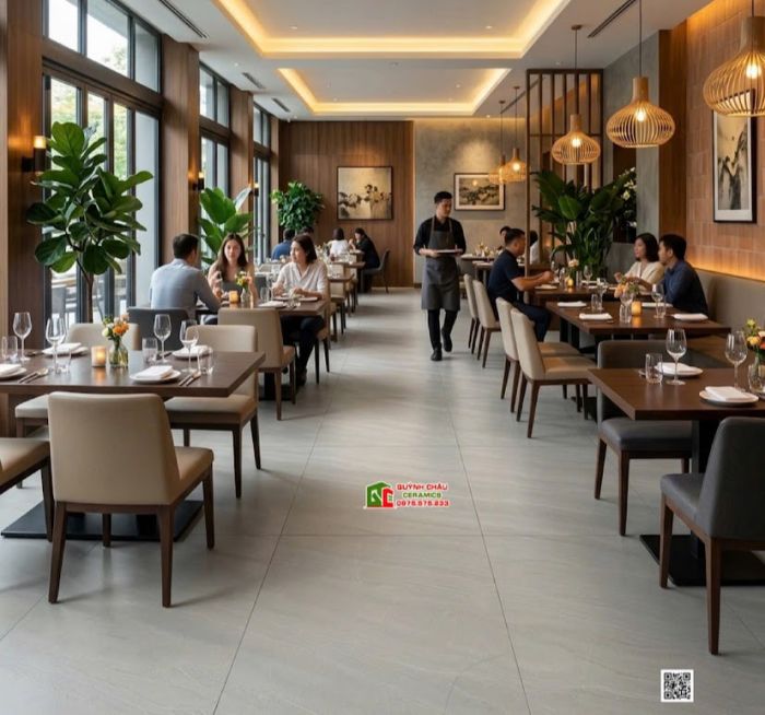 Gạch Viglacera 80x80 bề mặt mờ xám nhạt vân đá