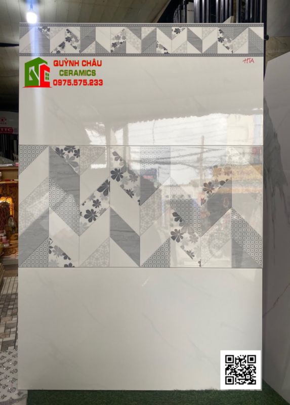 Bộ gạch men bóng 40x80 ốp tường phương nam