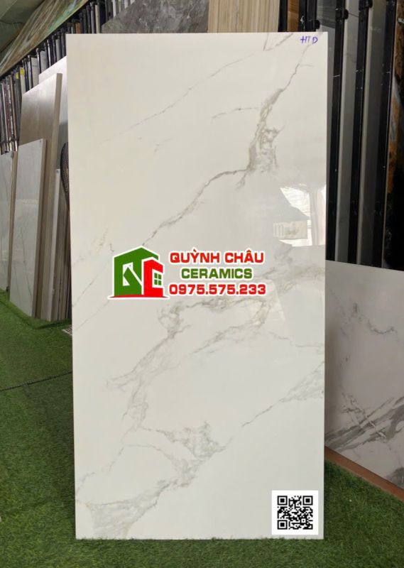 Gạch trắng vân khói 60x120 ấn độ bóng kiếng giá siêu rẻ bền đẹp