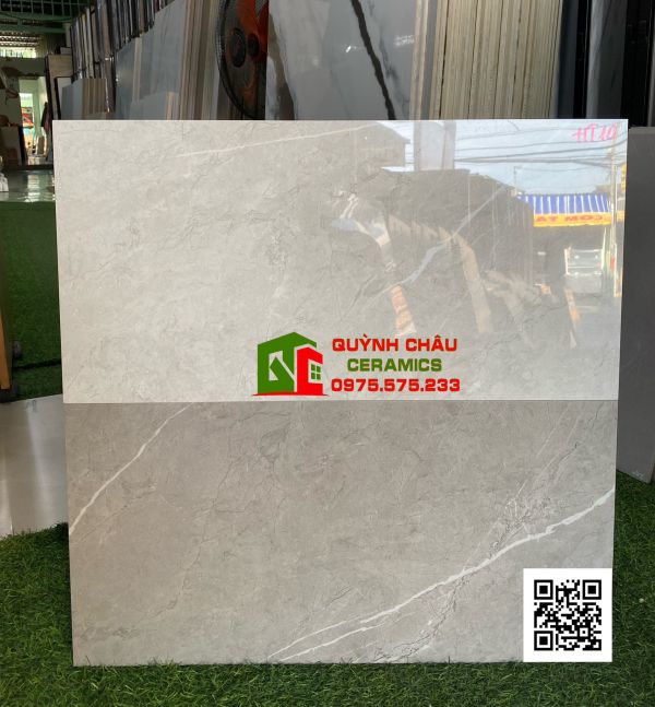 Đá bóng kiếng 30x60 ốp tường xám nhạt sang trọng 4866