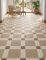 Gạch bông 40x40 màu tối giản kem nâu ốp lát trang trí