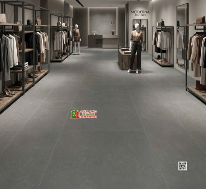 Gạch 60x120 kis granite đá mờ xám đậm