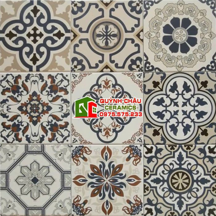 Gạch bông lát nền phòng khách 20x20 đẹp