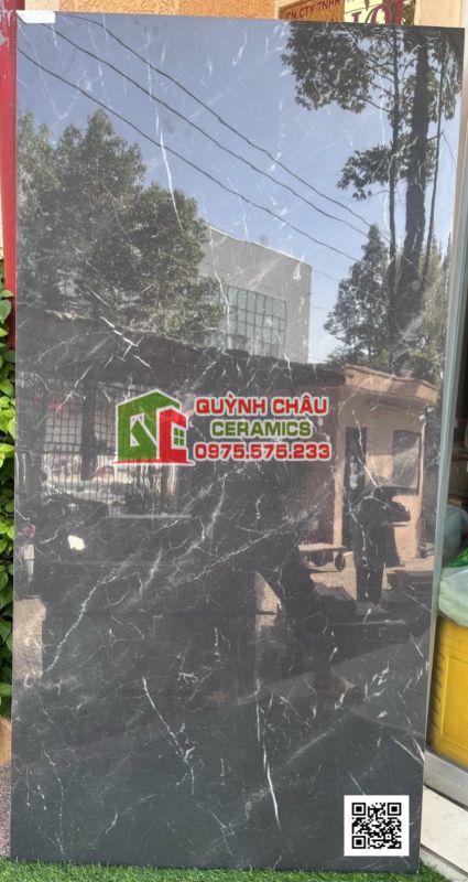 Gạch ốp lát 90x180 đen vân trắng trung quốc chính hãng