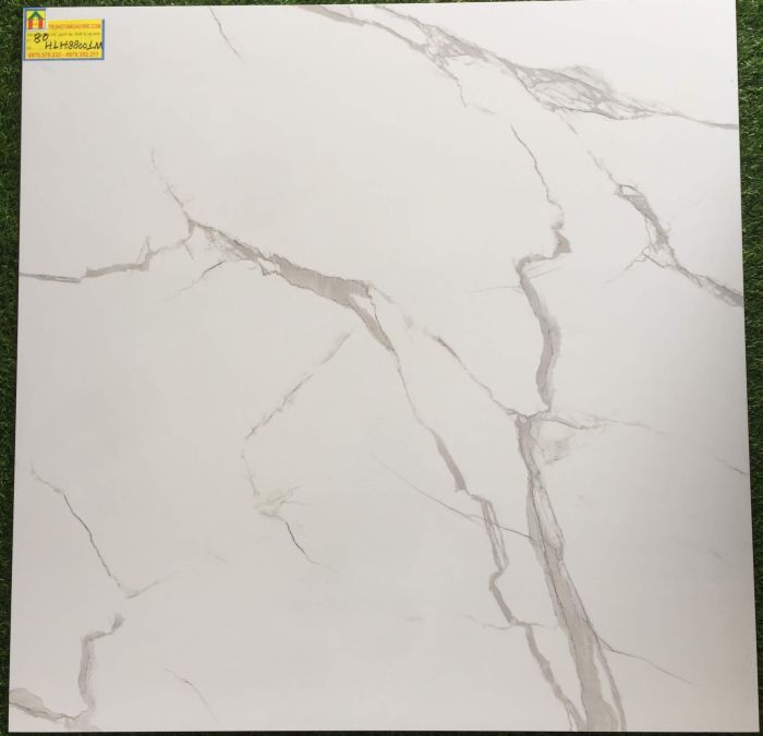 Gạch bóng kiếng toàn phần 80x80 trung quốc trắng vân mây HLH,88001M