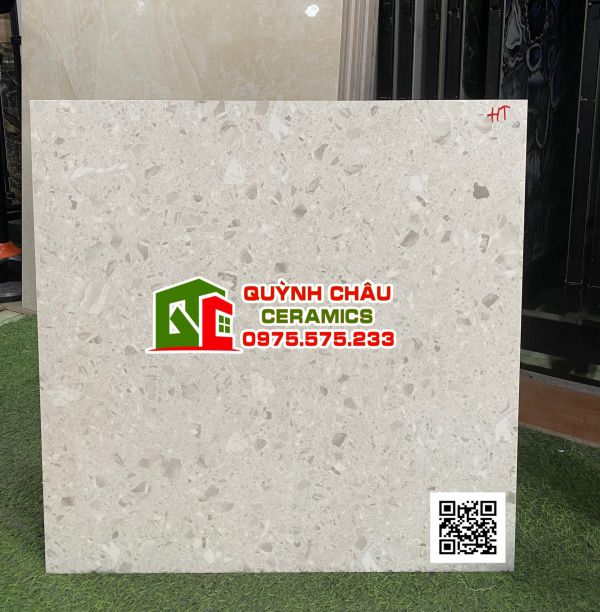 Gạch mờ ấn độ 60x60 terrazzo hạt đá siêu đẹp
