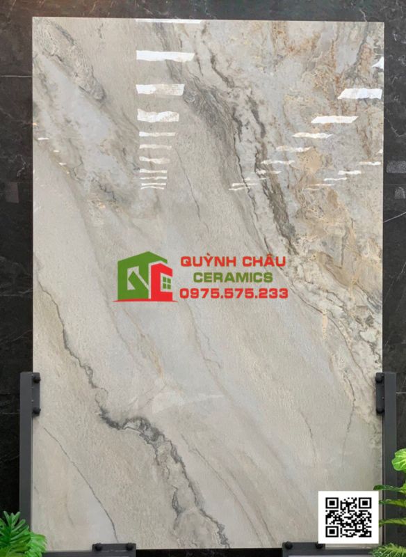 Gạch lát nền ấn độ cao cấp 120x180 vân đá màu vàng Marble Nouva bề mặt siêu bóng