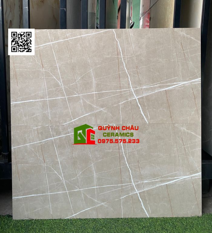 Gạch ốp tường 40x80 men bóng vân trắng kiểu cách đẹp mẫu mới