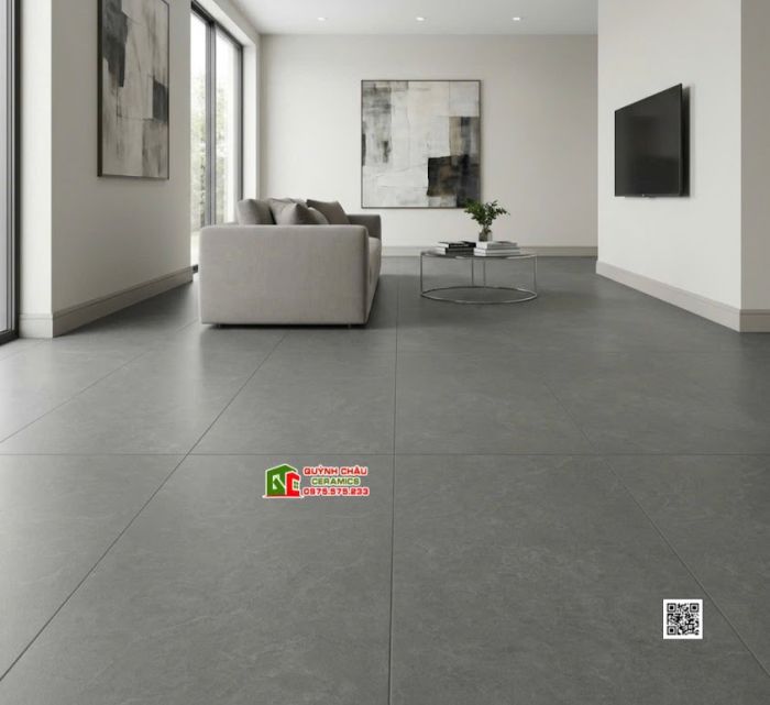 Gạch 60x120 kis granite đá mờ xám đậm