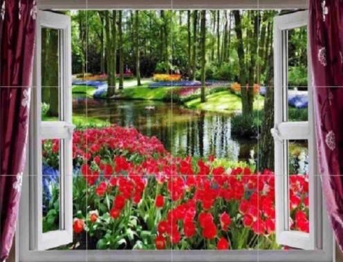 Gạch tranh giá rẻ  phong cảnh  240x180 giá rẻ