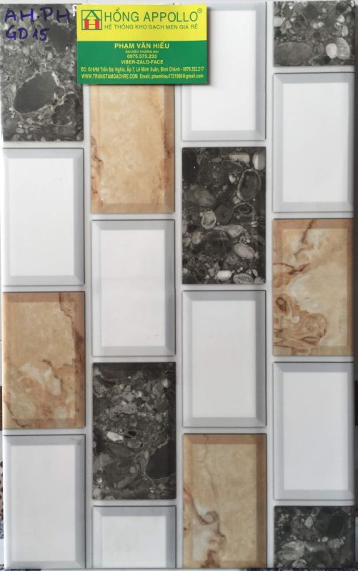 GẠCH ỐP TƯỜNG TRANG TRÍ  25X40 GIÁ RẺ 1578