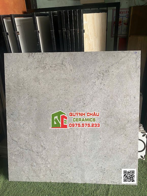 Gạch 120x120 mờ xám vân rạn xương đá full body
