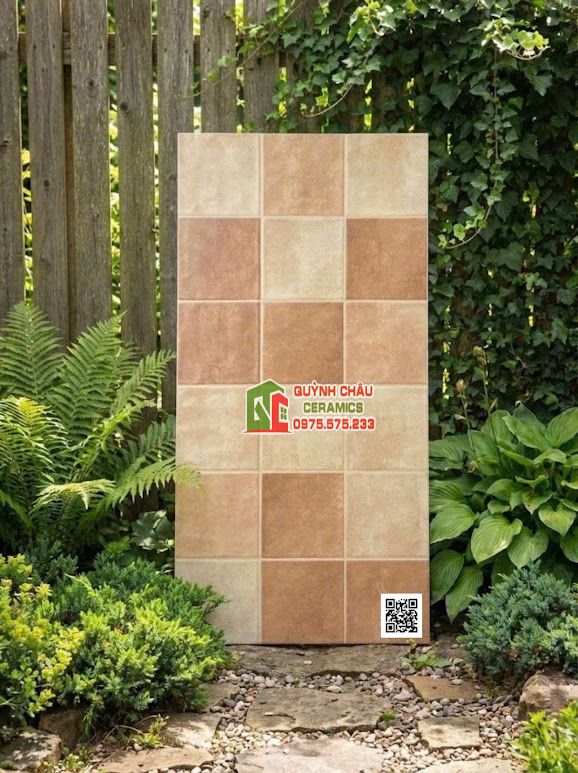 Gạch 30x60 giả thẻ xương đá ốp tường