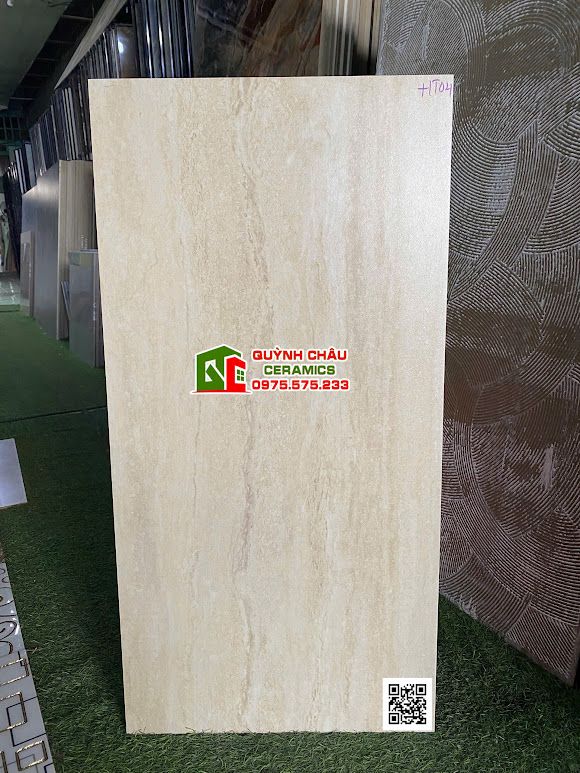 Gạch 40x80 Travertine vân đá kem mờ