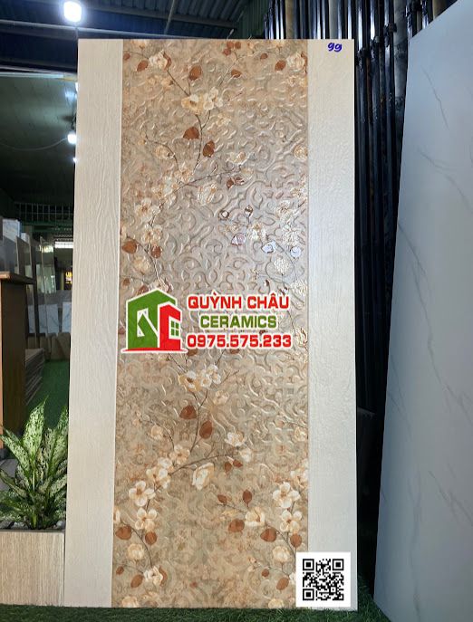  Gạch 60x120 bông hoa lê ốp lát trang trí đẹp