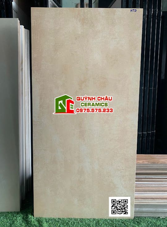 Gạch 60x120 màu vàng nâu đất hiệu ứng bóng mờ baby skin láng mịn