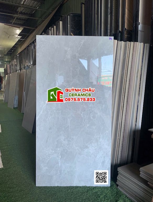 Gạch 60x120 màu xám trung tính vân đá
