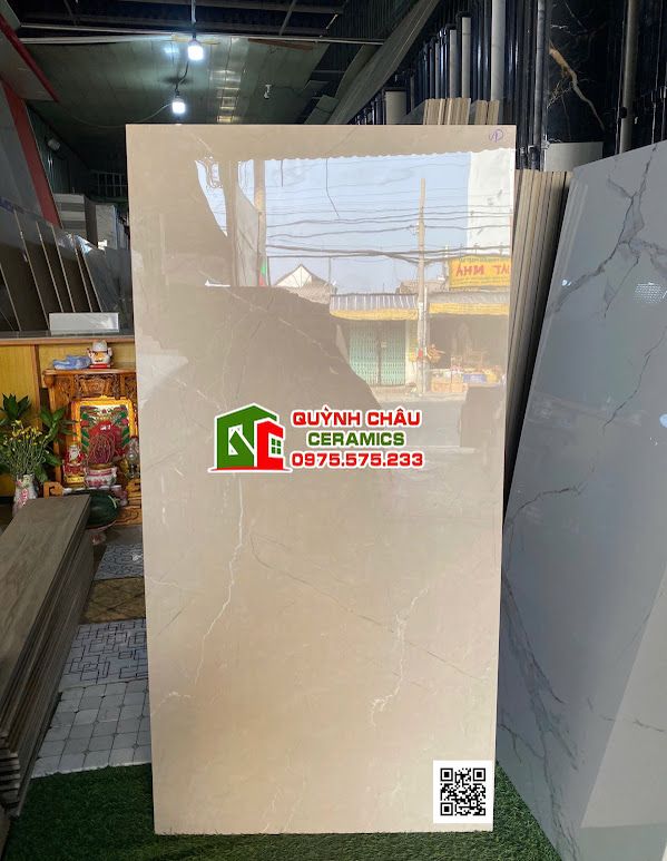 Gạch 60x120 nâu vân trắng bóng kiếng
